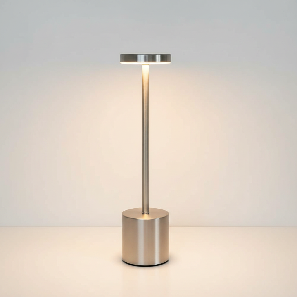 Zilveren lamp